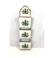 VTG Metal Wall Hanging 3 Slot Mail Letter Organizer Rack Holder  - $22.49