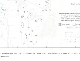USGS Geologic Map: Golconda, Iron Point Quadrangles, Nevada, Molybdenum ... - £10.07 GBP