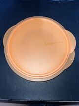 Tupperware Orange Flat Out Bowl 5453 Holds 4 Cups Collapses To Store Wit... - $9.90