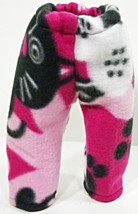 (I20B35) Clothes American Handmade Pink Cat Pants 18&quot; Inch Dolls  - £7.91 GBP