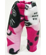 (I20B35) Clothes American Handmade Pink Cat Pants 18&quot; Inch Dolls  - £7.95 GBP