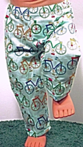 (I20B35) Clothes American Handmade Green Bicycle Pants 18" Doll - $9.99