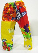 (I20B35) Clothes American Handmade Red Cactus Birds Pants 18&quot; Inch Doll - $9.99