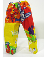 (I20B35) Clothes American Handmade Red Cactus Birds Pants 18&quot; Inch Doll - £7.95 GBP