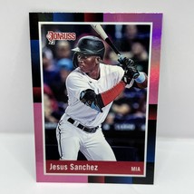 2022 Panini Donruss Baseball Jesus Sanchez 1988 Retro #241 Holo Pink Par... - £1.55 GBP