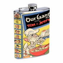 Tom &amp; Jerry 1940s Comic Book Flask 8oz 006 - £11.41 GBP