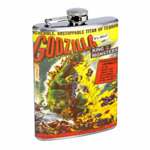 Godzilla 1956 Movie Poster Flask 8oz 255 - £11.57 GBP