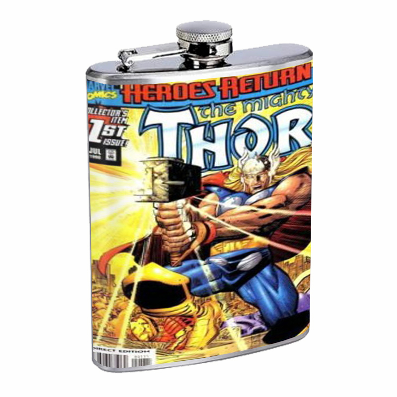 Mighty Thor Comic Book #1 1998 Flask 8oz 515 - £11.47 GBP
