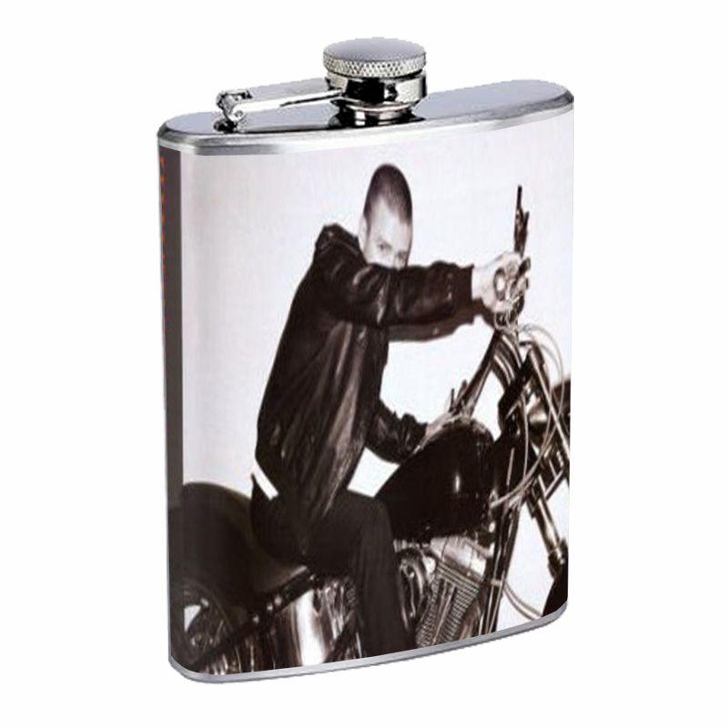 Justin Timberlake On Motorcycle Flask 8oz 555