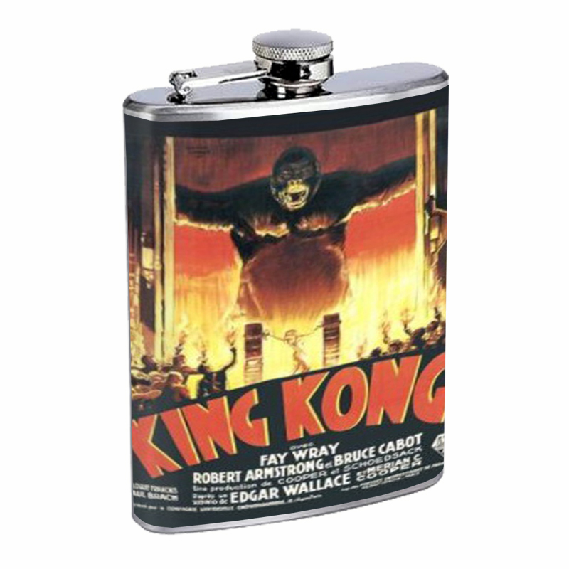 KING KONG 1933 FAY WRAY CLASSIC POSTER Flask 8oz 564