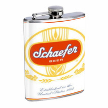 Schaefer Beer Vintage Ad Flask 8oz 566 - $14.48
