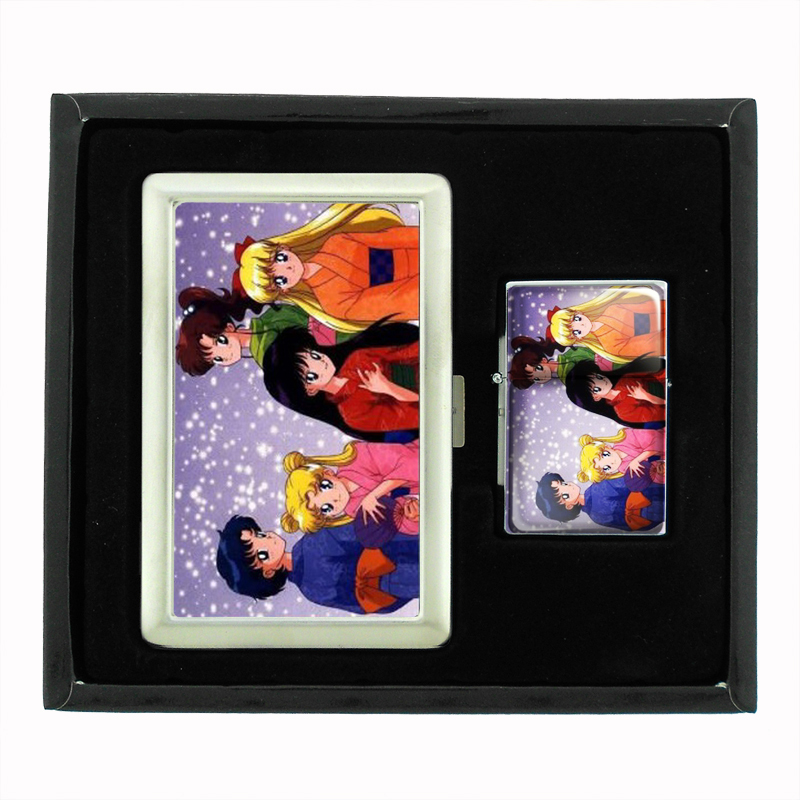 Sailor Moon Pretty In Snow Cigarette Case Oil Lighter Set 280