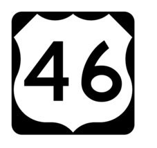 US Route 46 Sticker R1909 Highway Sign Road Sign - $1.45+