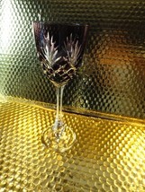 Faberge Odessa Purple Hock Crystal Wine Glass  - £176.99 GBP