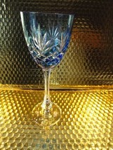 Faberge  Odessa Sky Blue Hock Crystal Wine Glass  - $225.00