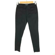 Modcloth Womens Skinny Pants Front Seam Pockets Stretch Black Size 6 - £15.24 GBP
