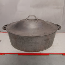 Vintage Master Maid 5 Qt Oval Roaster With Drip Lid Cast Aluminum Dutch ... - $38.95