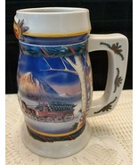 BUDWEISER 2000 HOLIDAY STEIN &quot;HOLIDAY IN THE MOUNTAINS&quot; - £14.74 GBP