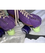 Moxi Lolly Roller Skates Purple Taffy Suede Size 7  Womens 8/8.5 w/ Toe ... - $380.17 CAD