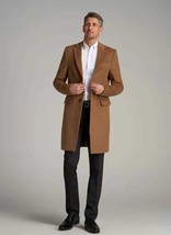 La mens collection wool coat in camel Signatures Wool Mix Coat MSRP 248Size XL - $149.96