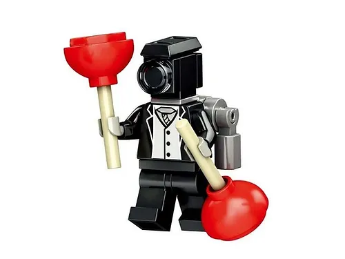 Toilet Man Camera with plungers Skibidi Cartoon Minifigure
