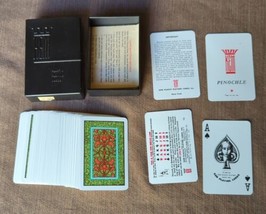 Kem Plastic Pinochle Single Deck Playing Cards Arabesque Pinochle Cards 1981 Vtg - £10.06 GBP