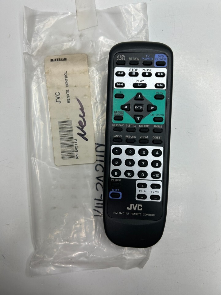 JVC RM-SV511U DVD Player Remote Control for VX511BK X4511BK XB511BK XC511BK +mor  			