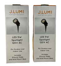 J.LUMI GSS60052Y Landscape Spotlight LED 5W, 120V AC, 3000K Warm White 2 pc - £27.24 GBP
