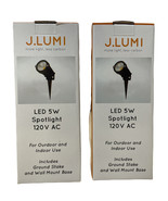 J.LUMI GSS60052Y Landscape Spotlight LED 5W, 120V AC, 3000K Warm White 2 pc - £27.25 GBP