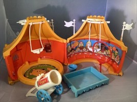 Vintage Weebles Wobble 1977 Hasbro Big Top Circus Tent With Swings - $49.49