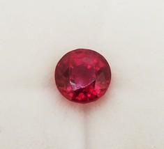 2.70 Ct VVS1 w GTL Certificate Natural Mozambique Red Ruby Round -See Video - £218.61 GBP