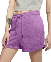 Nike Womens Sportswear Essential Terry Shorts, X-Small, Violet Shock/Htr... - £31.38 GBP