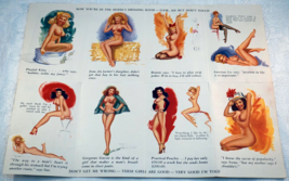 Fold Out Risque Pinup Card Advertising Harry Russak Truck Co Seattle - $52.00