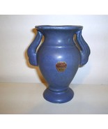Niloak Pottery Blue Double Wing Handle Urn Vase /Unique &amp; OLD - £31.96 GBP