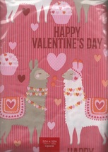 Valentine Love Nest 52&quot; x 52&quot; Square Vinyl Tablecloth with Flannel back - £8.77 GBP
