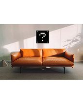 LaModaHome Pixel Question Mark? Table Metal Wall Art Black Wall Décor,Li... - $110.83
