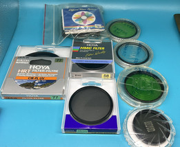 Lot of 8 Optical Camera Filters 52/55/58mm Vivitar Hoya Diffusion  Color - £23.11 GBP