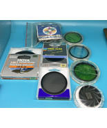 Lot of 8 Optical Camera Filters 52/55/58mm Vivitar Hoya Diffusion  Color - £23.08 GBP