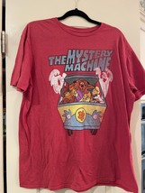 Scooby-Doo! &quot;The Mystery Machine&quot; Red Distressed T-Shirt Mens XL - £10.84 GBP