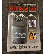 Kryptonite Ski &amp; Board Lock Retractable Resettable Combination Factory S... - £18.11 GBP