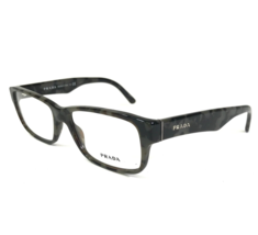 Prada Eyeglasses Frames VPR 16M UEL-1O1 Gray Tortoise Rectangular 53-16-140 - $111.99
