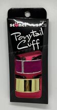 Scunci Ponytail Cuff Set - 2 Pieces (Velvet and Gold) - $7.91