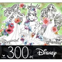 Disney Cinderella, Rapunzel, Aurora - 300 Piece Jigsaw Puzzle  - $16.99