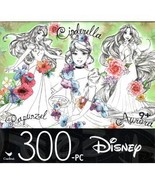 Disney Cinderella, Rapunzel, Aurora - 300 Piece Jigsaw Puzzle  - £13.58 GBP