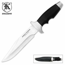 Budk Redneck Toothpick Bowie Knife w/Black Leather Sheath - £13.52 GBP