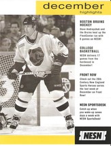 Boston Bruins Dave Andreychuk Dec 1999 NESN Cable TV Schedule Flyer Big East - £1.39 GBP