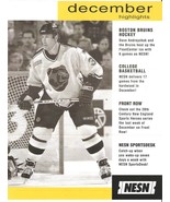 Boston Bruins Dave Andreychuk Dec 1999 NESN Cable TV Schedule Flyer Big ... - $1.75