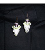 NEW   Handmade Indian Maiden Angel Dangle Seed Bead Earrings  - £8.60 GBP