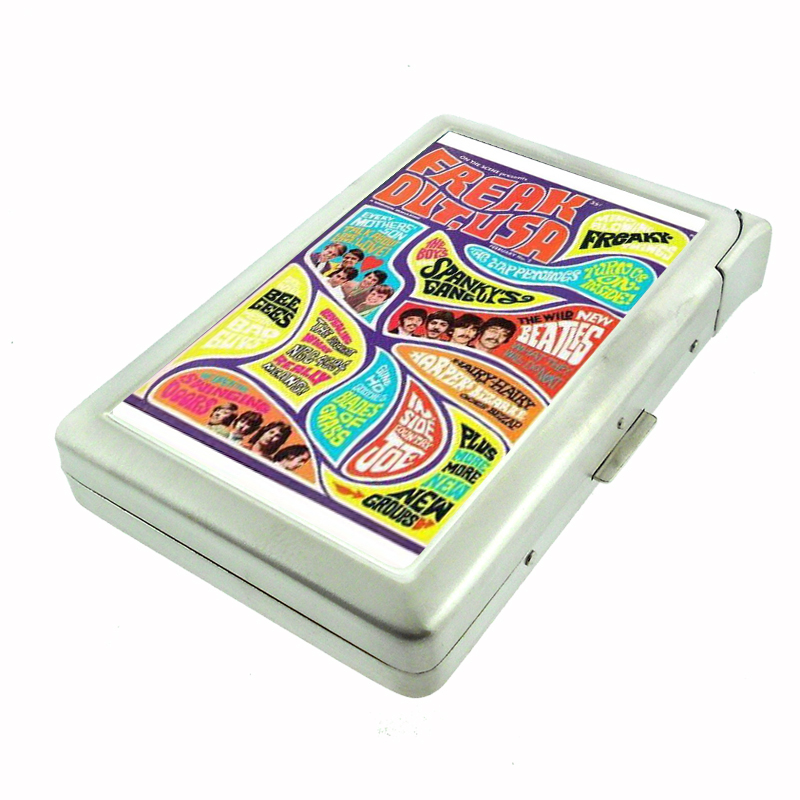 Freak Out 1960s Beatles Pop Cigarette Case w BuiltIn Lighter 404