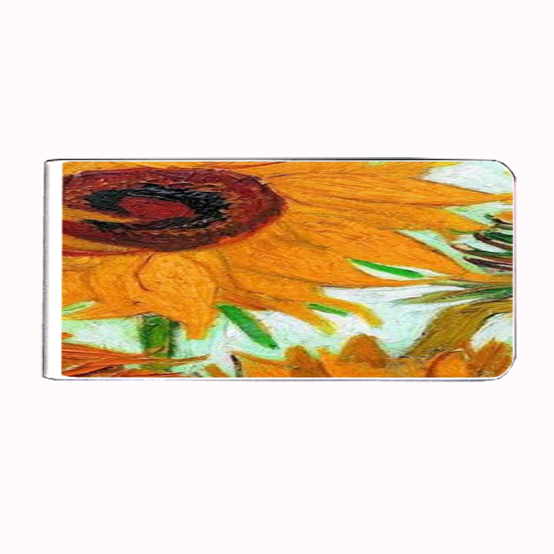 Vincent Van Gogh Sunflowers Money Clip Rectangle 007
